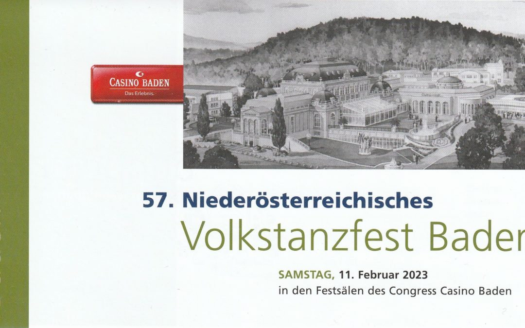 Einladung zum 57. NÖ Volkstanzfest im Casino Baden