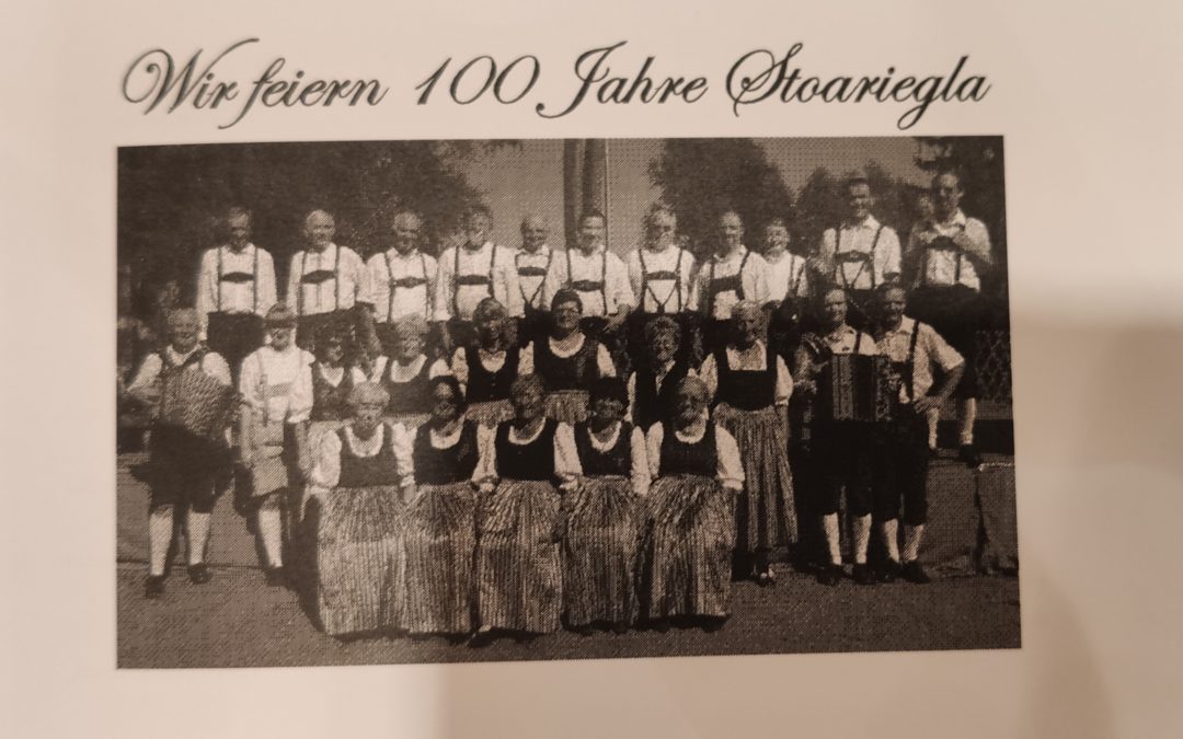 Einladung 100 Jahre Stoariegla
