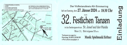 Einladung 32. Volkstanzfest Alt-Simmering 2024